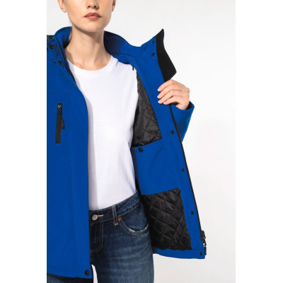 Ladies’ hooded softshell lined parka